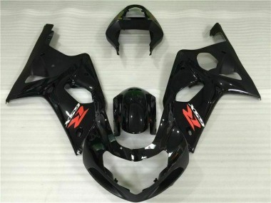 Schwarz GSXR 1000 K1 00-02 Verkleidungen