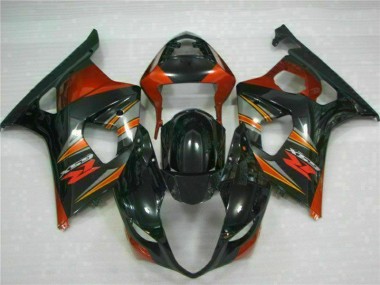 Schwarz GSXR 1000 K3 03-04 Verkleidungen Komplett Sets