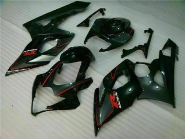 Schwarz GSXR 1000 K5 05-06 Vollverkleidung