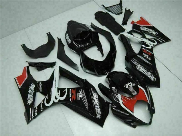 Schwarz GSXR 1000 K7 07-08 Verkleidungen