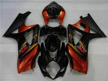 Schwarz GSXR 1000 K7 07-08 VollVerkleidungen & Plastik