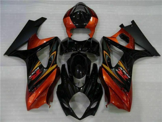 Schwarz GSXR 1000 K7 07-08 VollVerkleidungen & Plastik