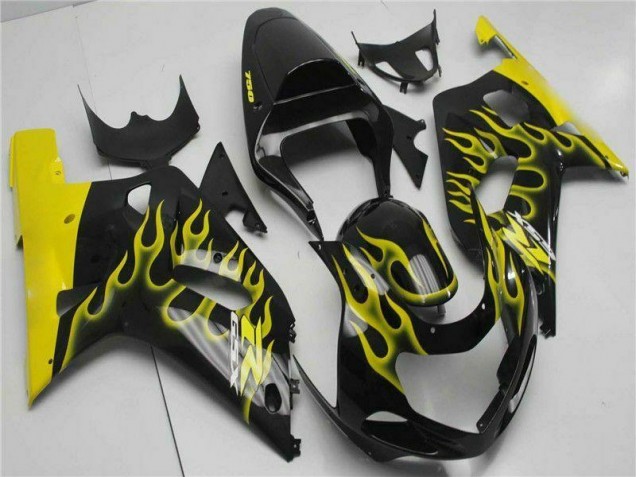 Schwarz GSXR 600 / 750 K1 K2 K3 01-03 Verkleidungen Komplett Sets Schwarz GSXR 600 / 750 K1 K2 K3 01-03 Verkleidungen Komplett Sets