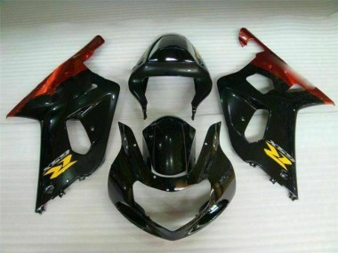 Schwarz GSXR 600 / 750 K1 K2 K3 01-03 Verkleidungen & Plastik