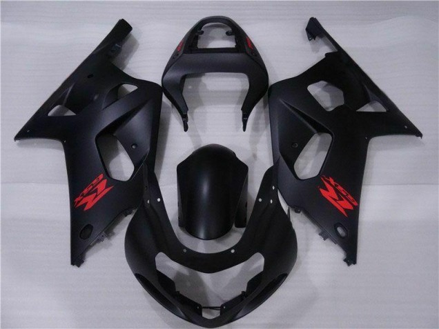 Schwarz GSXR 600 / 750 K1 K2 K3 01-03 Vollverkleidung Schwarz GSXR 600 / 750 K1 K2 K3 01-03 Vollverkleidung