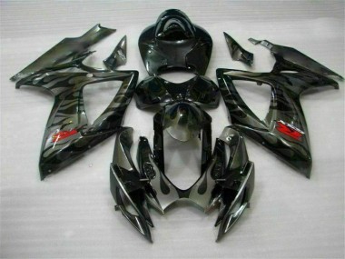 Schwarz GSXR 600 / 750 K6 06-07 VollVerkleidungen & Plastik