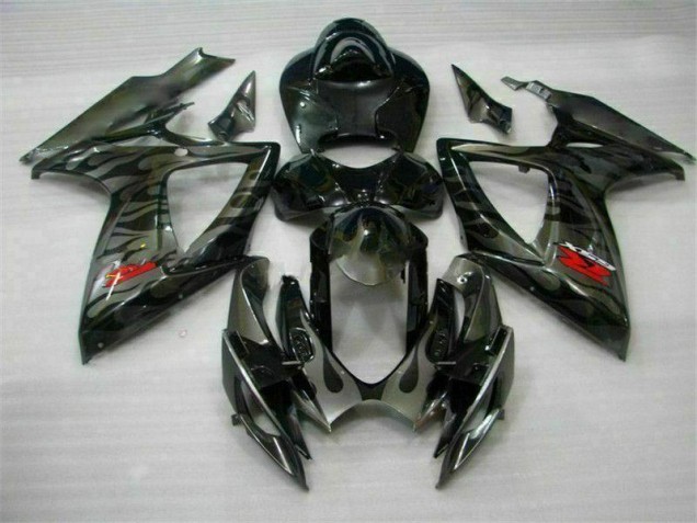 Schwarz GSXR 600 / 750 K6 06-07 VollVerkleidungen & Plastik