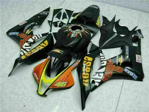 Schwarz Gelb Repsol 46 CBR 600 RR 07-08 Verkleidungen Schwarz Gelb Repsol 46 CBR 600 RR 07-08 Verkleidungen