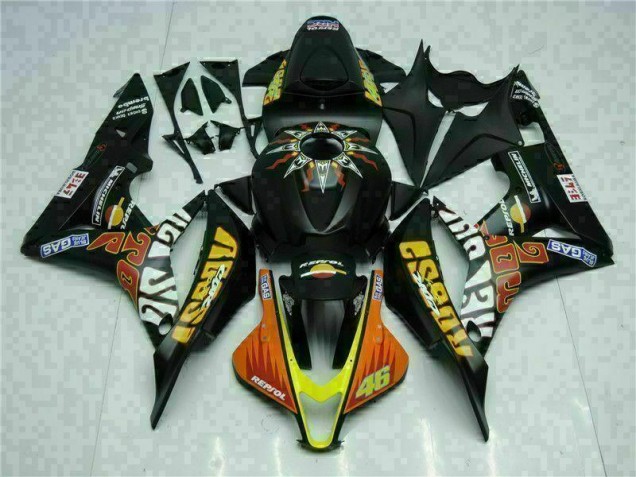 Schwarz Gelb Repsol 46 CBR 600 RR 07-08 Verkleidungen Schwarz Gelb Repsol 46 CBR 600 RR 07-08 Verkleidungen