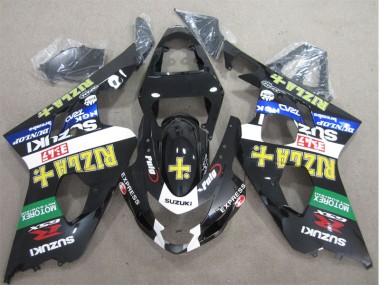 Schwarz Gelb Rizla GSXR 600 K4 04-05 Verkleidungen