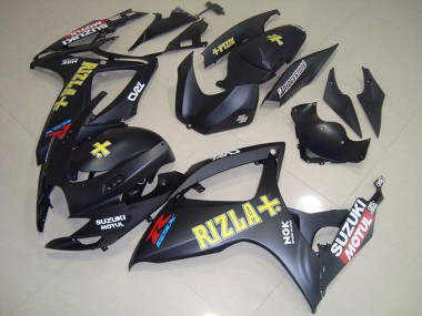 Schwarz Gelb Rizla GSXR 750 K6 06-07 Verkleidungen