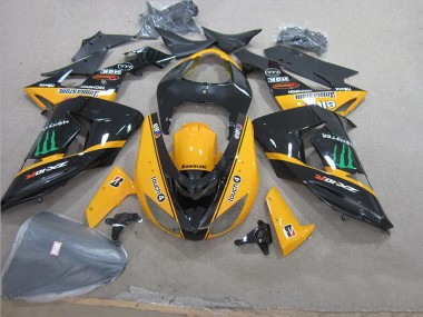 Schwarz Gelb Touch4 Monster ZX10R 06-07 Verkleidungen