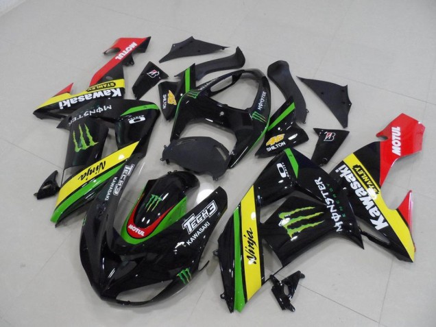 Schwarz Gelbes Monster ZX10R 06-07 Verkleidungen Schwarz Gelbes Monster ZX10R 06-07 Verkleidungen