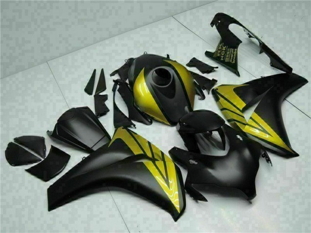 Schwarz Gold CBR 1000 RR 08-11 Verkleidungen