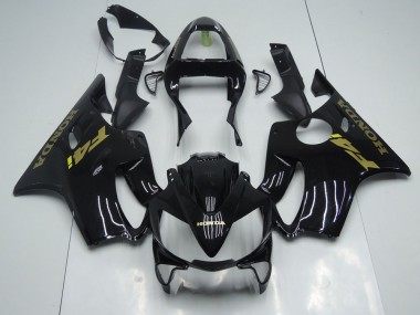 Schwarz Gold CBR 600 F4i 01-03 Verkleidungen