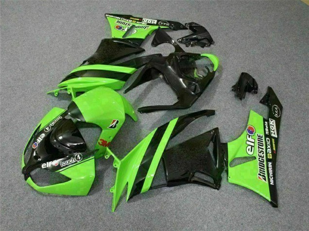 Schwarz Grün 3M Touch4 ZX6R 09-12 Verkleidungen