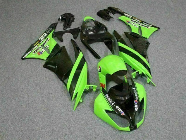 Schwarz Grün 3M Touch4 ZX6R 09-12 Verkleidungen