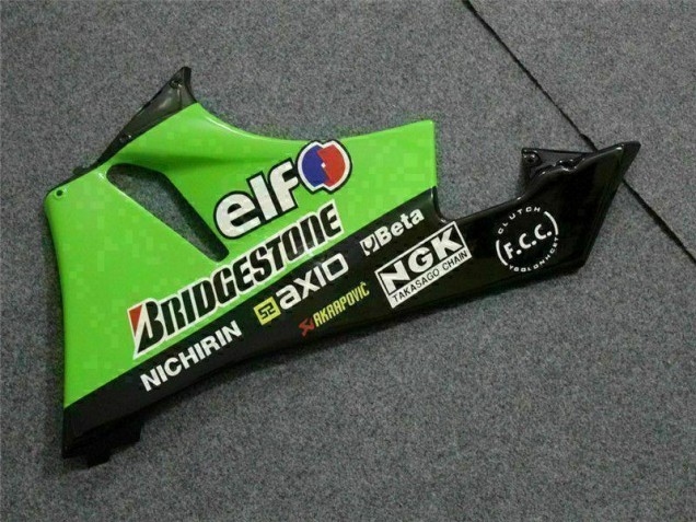 Schwarz Grün 3M Touch4 ZX6R 09-12 Verkleidungen