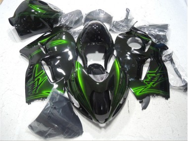 Schwarz Grün GSXR 1300 Hayabusa 96-07 Verkleidungen