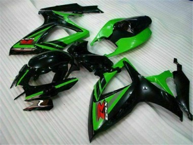 Schwarz Grün GSXR 600 / 750 K6 06-07 Verkleidungen