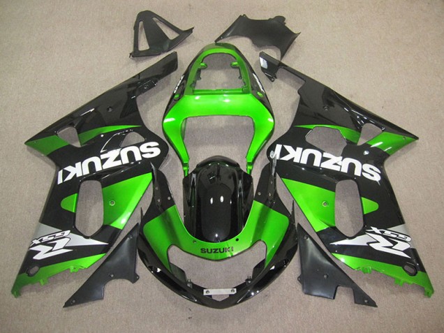 Schwarz Grün GSXR 600 K1 K2 K3 01-03 Verkleidungen Schwarz Grün GSXR 600 K1 K2 K3 01-03 Verkleidungen