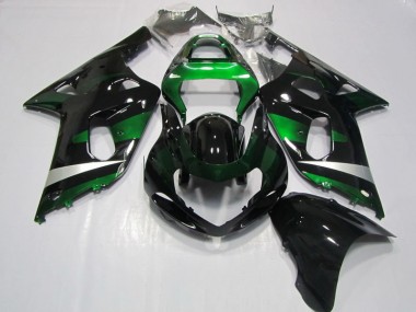 Schwarz Grün GSXR 750 K1 K2 K3 01-03 Verkleidungen