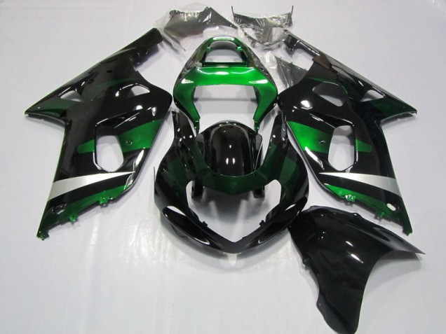 Schwarz Grün GSXR 750 K1 K2 K3 01-03 Verkleidungen Schwarz Grün GSXR 750 K1 K2 K3 01-03 Verkleidungen