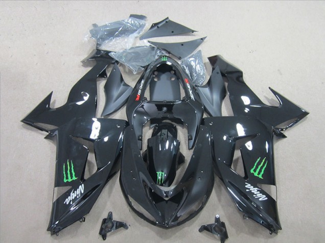 Schwarz Grün Monster Ninja ZX10R 06-07 Verkleidungen
