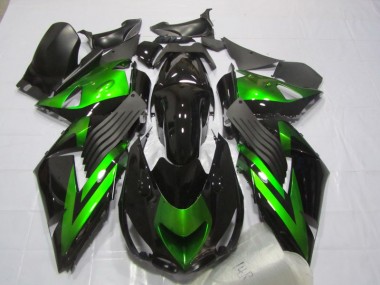 Schwarz Grün ZX14R ZZR 1400 06-11 Verkleidungen