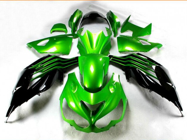 Schwarz Grün ZX14R ZZR 1400 12-21 Verkleidung