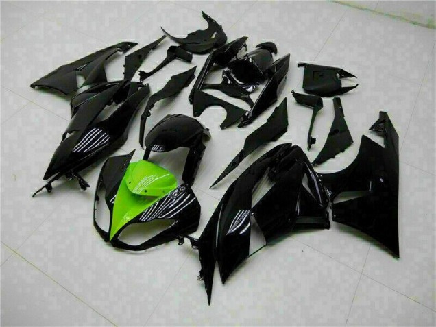 Schwarz Grün ZX6R 09-12 Verkleidung Schwarz Grün ZX6R 09-12 Verkleidung