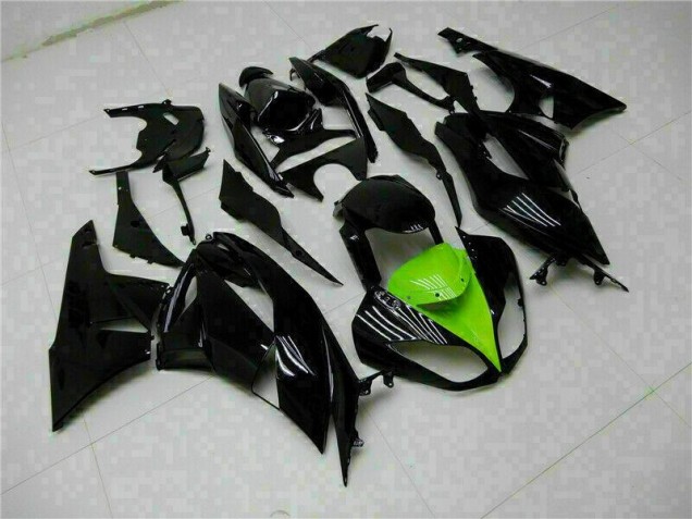 Schwarz Grün ZX6R 09-12 Verkleidung Schwarz Grün ZX6R 09-12 Verkleidung