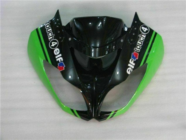 Schwarz Grün ZX6R 09-12 Verkleidungen Komplett Sets