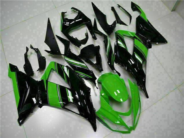 Schwarz Grün ZX6R 13-18 Verkleidungen