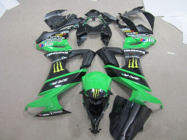 Schwarz Grünes Monster ZX10R 08-10 Verkleidungen