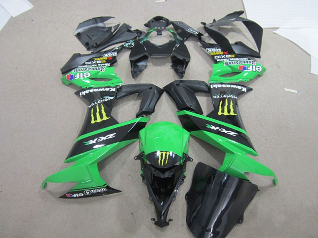 Schwarz Grünes Monster ZX10R 08-10 Verkleidungen Schwarz Grünes Monster ZX10R 08-10 Verkleidungen