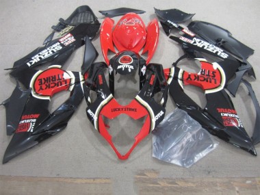 Schwarz Lucky Strike Rot Motul GSXR 1000 K5 05-06 Verkleidungen