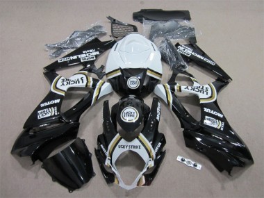 Schwarz Lucky Strike Weiß Motul GSXR 1000 K7 07-08 Verkleidungen