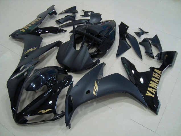 Schwarz Mattgold R1 04-06 Verkleidungen