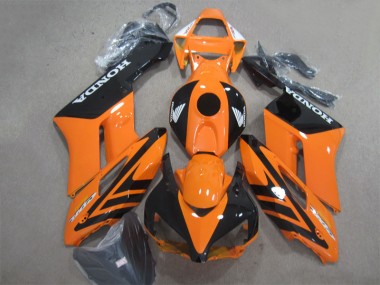 Schwarz Orange CBR 1000 RR 04-05 Verkleidung