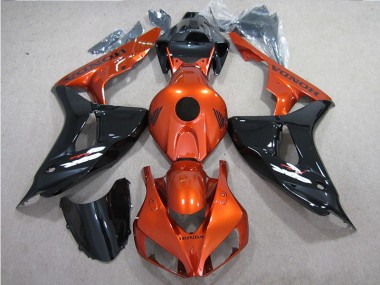 Schwarz Orange CBR 1000 RR 06-07 Verkleidungen