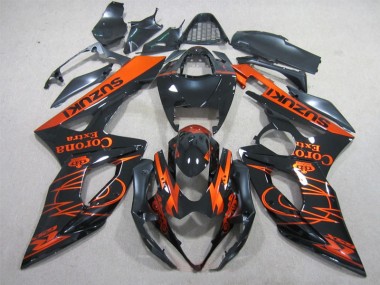 Schwarz Orange Corona Extra GSXR 1000 K5 05-06 Verkleidungen