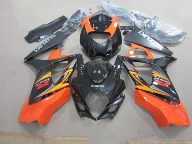 Schwarz Orange GSXR 1000 K7 07-08 Verkleidungen