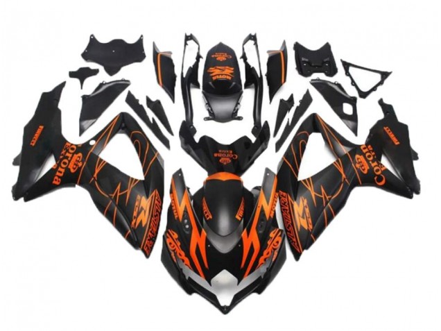 Schwarz Orange GSXR 600 / 750 K8 08-10 Verkleidungen Schwarz Orange GSXR 600 / 750 K8 08-10 Verkleidungen