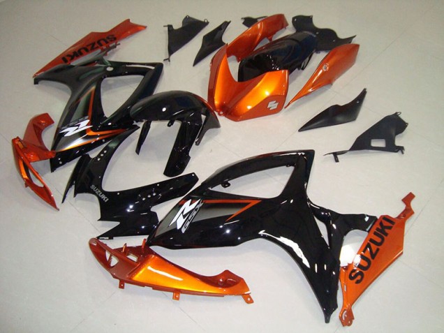 Schwarz Orange GSXR 750 K6 06-07 Verkleidung Schwarz Orange GSXR 750 K6 06-07 Verkleidung