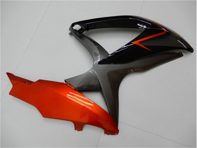 Schwarz Orange Grau GSXR 600 / 750 K8 08-10 Verkleidungen Schwarz Orange Grau GSXR 600 / 750 K8 08-10 Verkleidungen