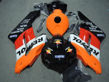 Schwarz Orange Repsol CBR 1000 RR 04-05 Verkleidung