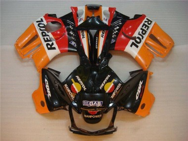 Schwarz Orange Repsol CBR 600 F3 95-98 Verkleidungen