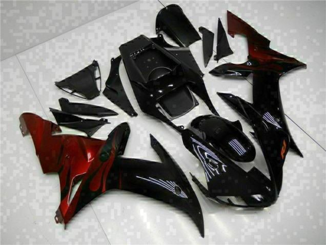 Schwarz R1 02-03 Verkleidungen Plastik Kits