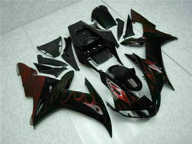 Schwarz R1 02-03 VollVerkleidungen & Plastik